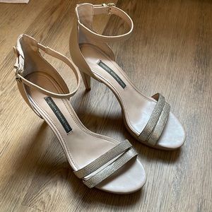 Champagne Ankle strap heels